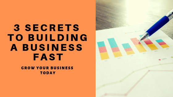 3 Secrets to Building a Business Fast