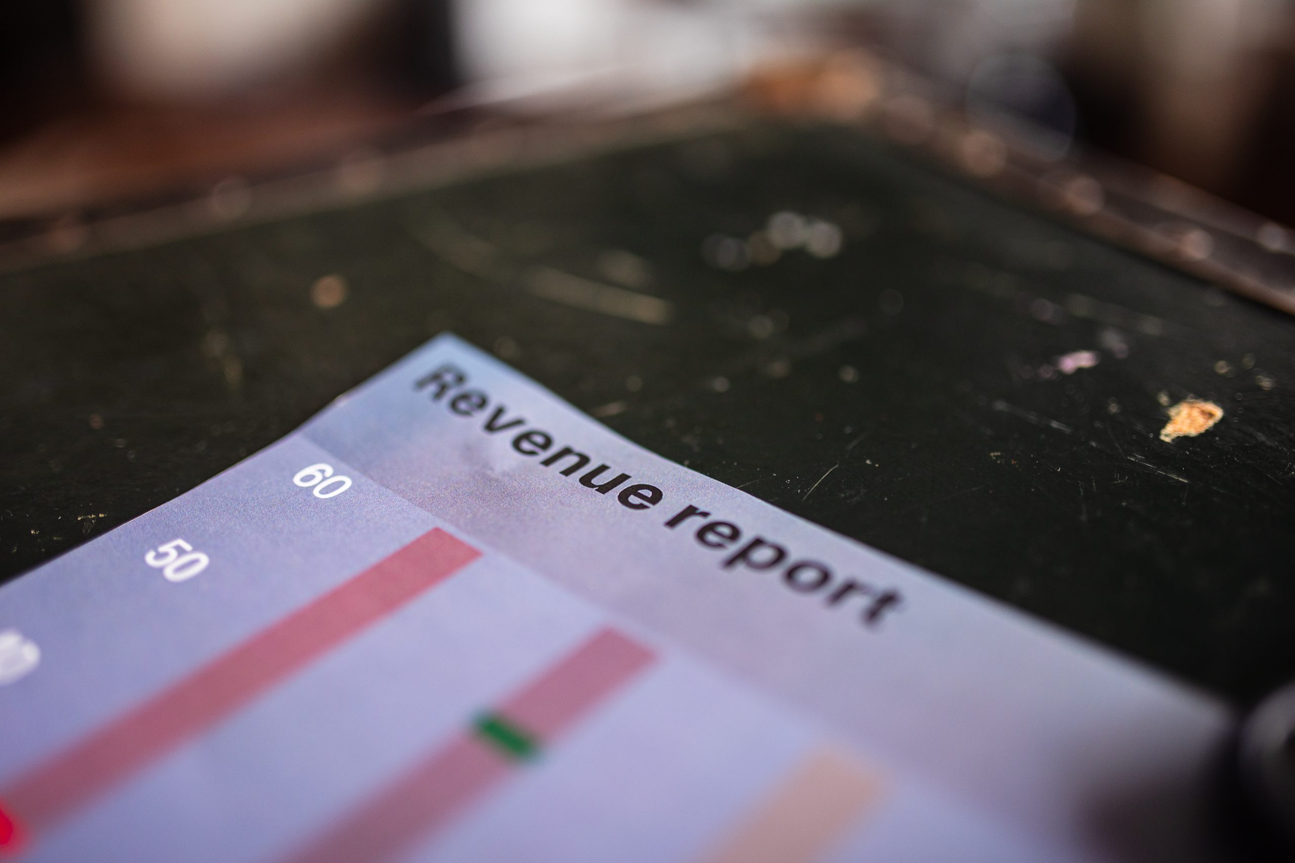 picture of a revenue report