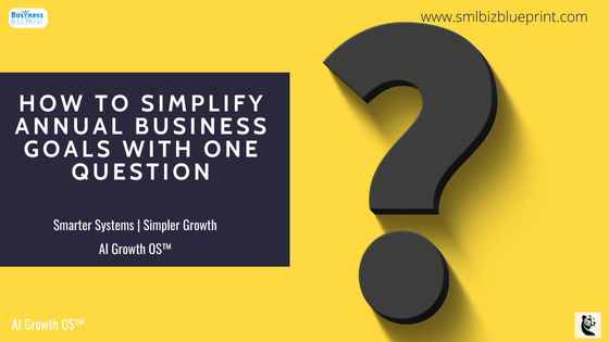 How to Simplify Annual Business Goals With One Question