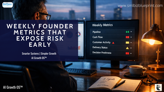 Weekly Founder Metrics That Expose Risk Early